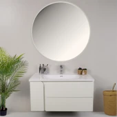 Kobos Future 100 cm Banyo Dolabı Seti Bianco thumbnail 3