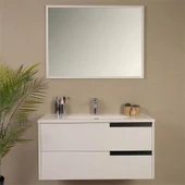 Kobos Eylül 100 cm Banyo Dolabı Seti Bianco thumbnail 3