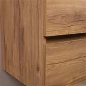 Kobos Simple 60 cm Çekmeceli Banyo Dolabı Seti Light Walnut thumbnail 7