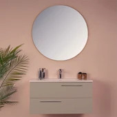 Kobos Serenity 100 cm Banyo Dolabı Seti Latte thumbnail 3
