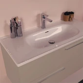 Kobos Serenity 100 cm Banyo Dolabı Seti Latte thumbnail 4