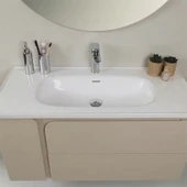 Kobos Future 100 cm Banyo Dolabı Seti Vanilla Grey thumbnail 4