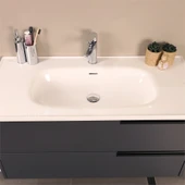 Kobos Eylül 100 cm Banyo Dolabı Seti Argento thumbnail 4