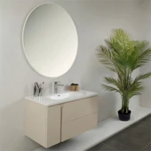 Kobos Future 100 cm Banyo Dolabı Seti Vanilla Grey thumbnail 2
