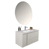 Kobos Future 100 cm Banyo Dolabı Seti Bianco thumbnail 1