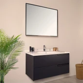 Kobos Eylül 100 cm Banyo Dolabı Seti Argento thumbnail 2