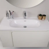 Kobos Future 100 cm Banyo Dolabı Seti Bianco thumbnail 5