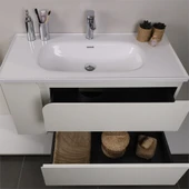 Kobos Future 100 cm Banyo Dolabı Seti Bianco thumbnail 6