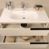 Kobos Eylül 100 cm Banyo Dolabı Seti Vanilla Grey thumbnail 6