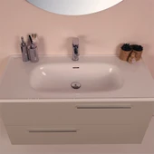 Kobos Serenity 100 cm Banyo Dolabı Seti Latte thumbnail 5
