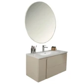 Kobos Future 100 cm Banyo Dolabı Seti Vanilla Grey thumbnail 1