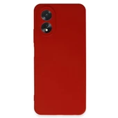 Oppo A38 Kılıf First Silikon - Kırmızı thumbnail 3