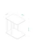 Arpelia Elegant Sehpa 35x50x55 CM thumbnail 6