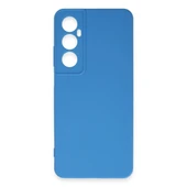 Realme C65 Kılıf First Silikon - Mavi thumbnail 2