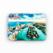 ABD Miami Temalı Kırık Magnet thumbnail 1