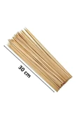 Ahşap Çöp Şiş Çubuğu 30 Cm - 50 Adet thumbnail 1