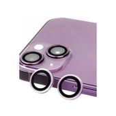 Apple İphone 14 Plus Raze Metal Kamera Lens - Mor thumbnail 1