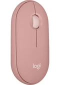 Logitech M350s Pebble 2 Bluetooth Kablosuz Sessiz Kompakt Mouse - Pembe thumbnail 1