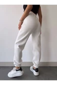 Vexor Üç İplik Basic Lastikli Eşofman Pantolon - Beyaz thumbnail 2
