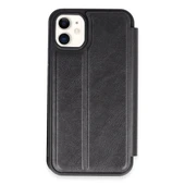 Apple İphone 11 Kılıf Flip Cover - Siyah thumbnail 1