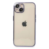 Apple İphone 13 Kılıf Razer Lensli Silikon - Mor thumbnail 1