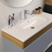 Kobos Harmony 100 cm Banyo Dolabı Seti Light Grey + Meguro thumbnail 4