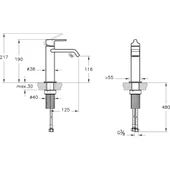 Suit A42816 Krom Lavabo Bataryası thumbnail 6