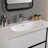 Kobos Linear 100 cm Banyo Dolabı Seti Bianco thumbnail 4