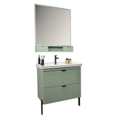 Kobos Noble 80 cm Banyo Dolabı Seti Mint thumbnail 1