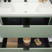 Kobos Noble 80 cm Banyo Dolabı Seti Mint thumbnail 6