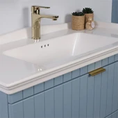 Kobos Noble 80 cm Banyo Dolabı Seti Light Blue thumbnail 4