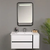 Kobos Linear 100 cm Banyo Dolabı Seti Bianco thumbnail 3
