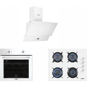 Kumtel Home Beyaz Cam Ankastre Set thumbnail 1