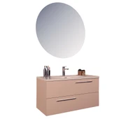 Kobos Serenity 100 cm Banyo Dolabı Seti Rose thumbnail 1