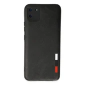 Realme C11 Kılıf Loop Deri Silikon - Siyah thumbnail 1