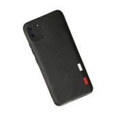 Realme C11 Kılıf Loop Deri Silikon - Siyah thumbnail 3