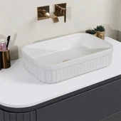 Kobos Gloria 100 cm Banyo Dolabı Seti Argento thumbnail 4