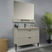 Kobos Noble 100 cm Banyo Dolabı Seti Luna thumbnail 2
