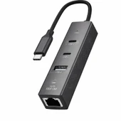 Type-C To 2 Type- Usb Gigabit Ethernet ZR1207 thumbnail 1
