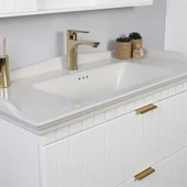 Kobos Noble 100 cm Banyo Dolabı Seti Bianco thumbnail 4