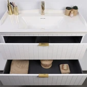 Kobos Noble 100 cm Banyo Dolabı Seti Bianco thumbnail 6