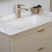 Kobos Noble 100 cm Banyo Dolabı Seti Luna thumbnail 4