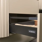 Kobos Gloria 100 cm Banyo Dolabı Seti Beige thumbnail 8