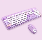 Hello Bear Mor Klavye Mouse Set thumbnail 1