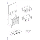 Kobos Noble 80 cm Banyo Dolabı Seti Bianco thumbnail 8