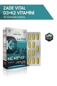 Zade Vital D3+K2 Vitamini 30 Kapsül thumbnail 4