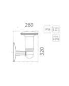 ACK AG55-04321 E27 Gaia Bahçe Duvar Apliği thumbnail 3