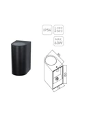 ACK AH07-02151 GU10 Çift Yönlü Bahçe Duvar Apliği thumbnail 3