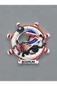 BODRUM Temalı Kabartmalı Polyester Magnet. 7cm x 7,5cm thumbnail 2