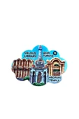 İZMİR Temalı Polyester Magnet. 9,5 cm x 7,5cm thumbnail 2